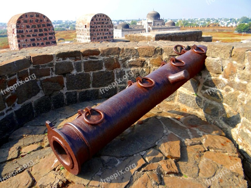 Gulbarga Fort Bahmani Dynasty Indo-persian Architecture Cañoñ