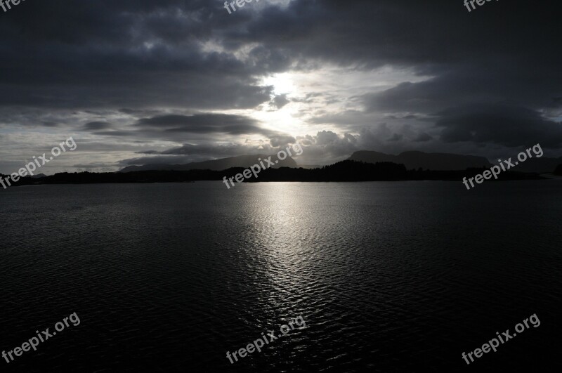 Norway Fjord Sunset Free Photos