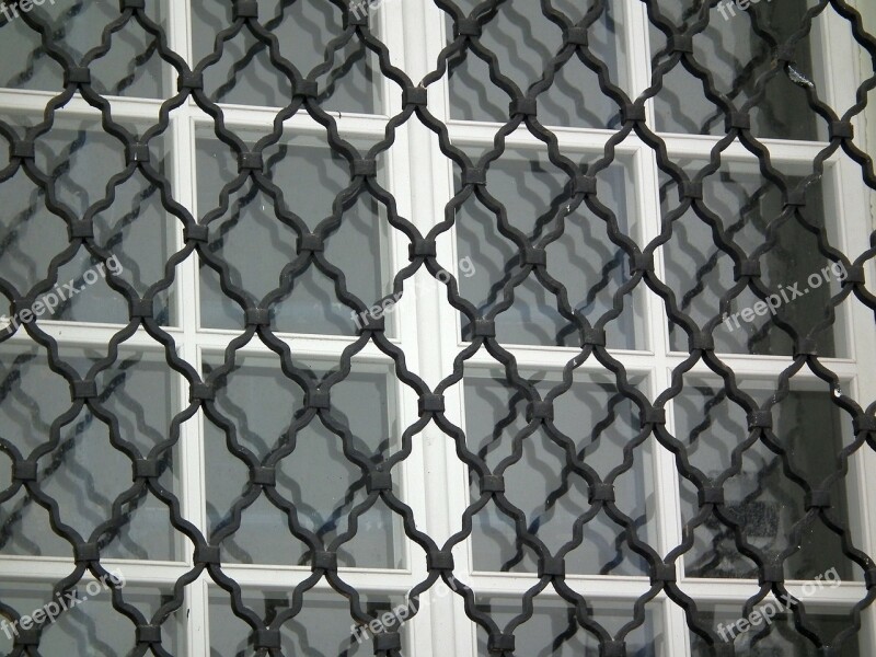 Window Grille Glass Building Architecture