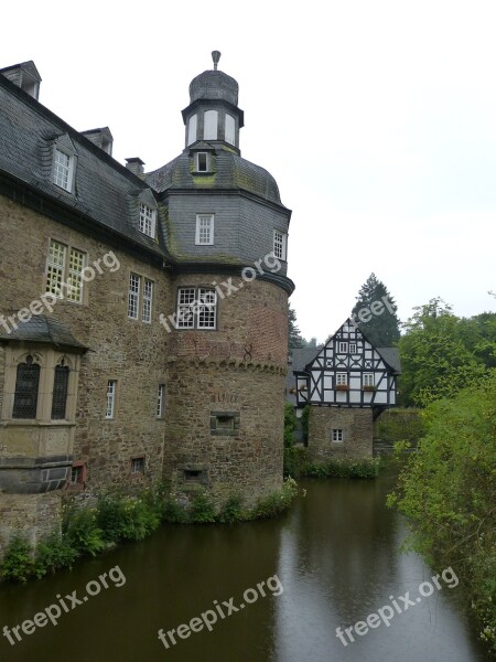 Crottorf Castle Moated Castle Architecture Romance