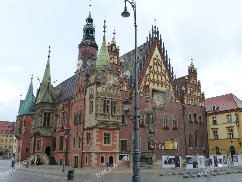 Town Hall Wroclaw Poland Silesia Facade