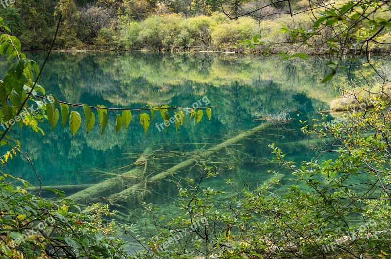 China National Park Jiuzhaigou Free Photos