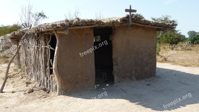 Hut Africa Church Chapel Tanzania