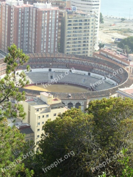 Koloseum Arena Bull Fighting Malaga Spain