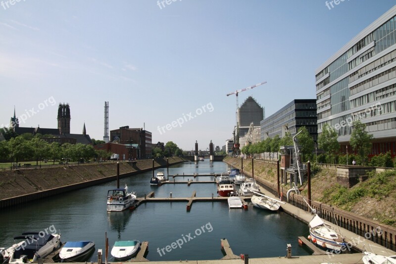 Port Duisburg Germany Riverside Free Photos