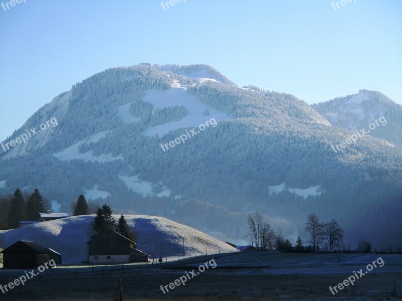 Mountains Nature Bad Reuthe Vorarlberg Winter