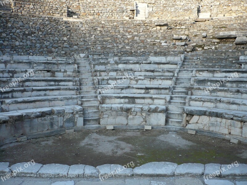 Amphitheater Turkey Ephesus Antiquity Celsus Library