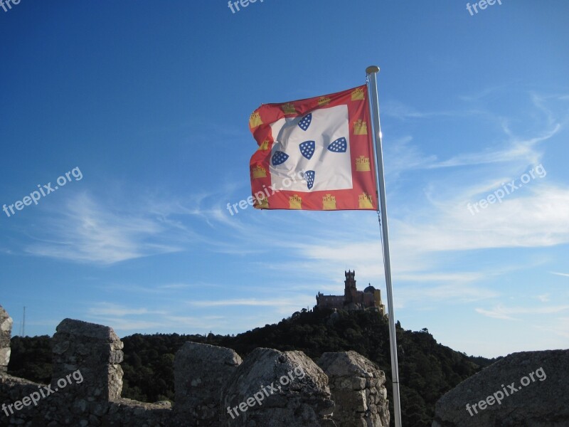 Flag Sky Castle Free Photos