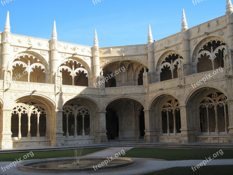 Monastery Portugal Lisbon Free Photos