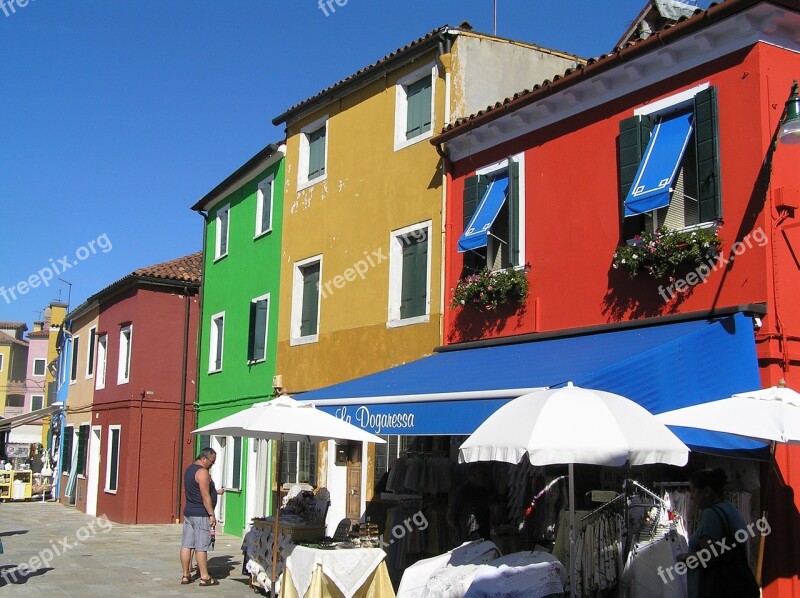 Burano Italy Architecture Façades Free Photos