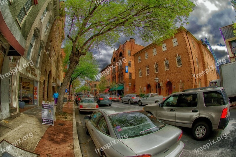 Frederick Maryland Town Street Cars