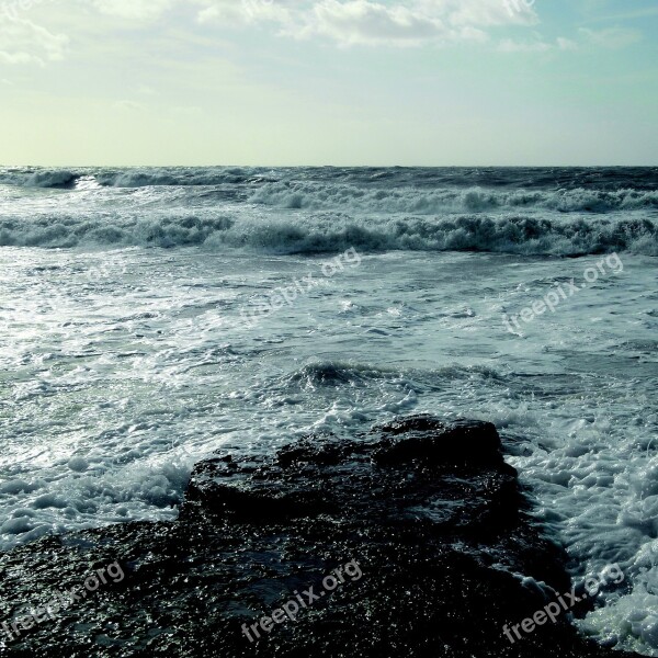 Sea Wave Water Horizon Flood