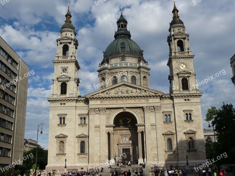 Budapest Architecture Hungary St Stephan's Cathedral Free Photos