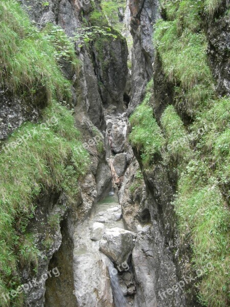 Austria Mountains Alpine Gorge Clammy