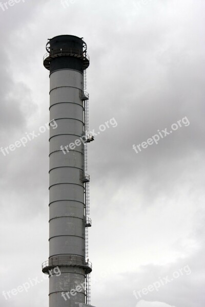 Industry Industrial Chimney Flue Tall High