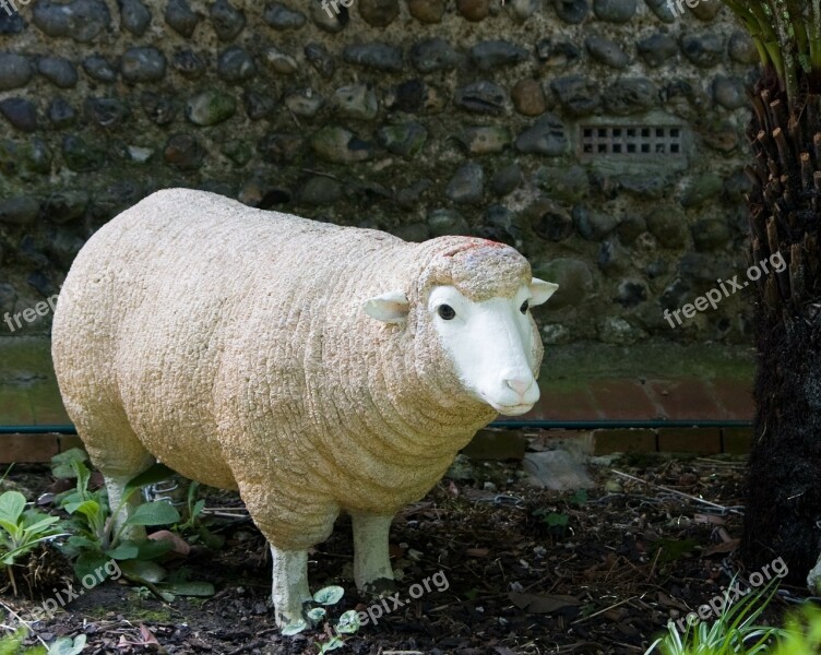 Sheep Ornament Large Garden Animal