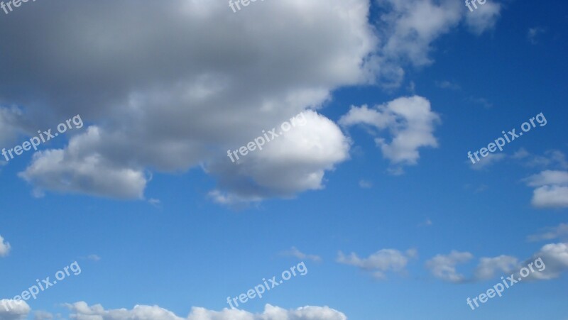 Sky Clouds Landscape Noon Background Image