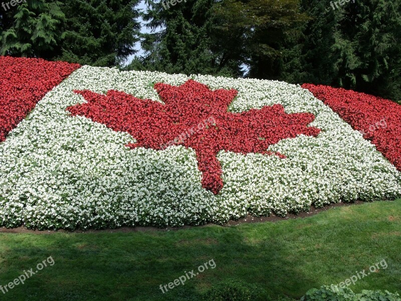 Canada Flag Minter Gardens Agassiz