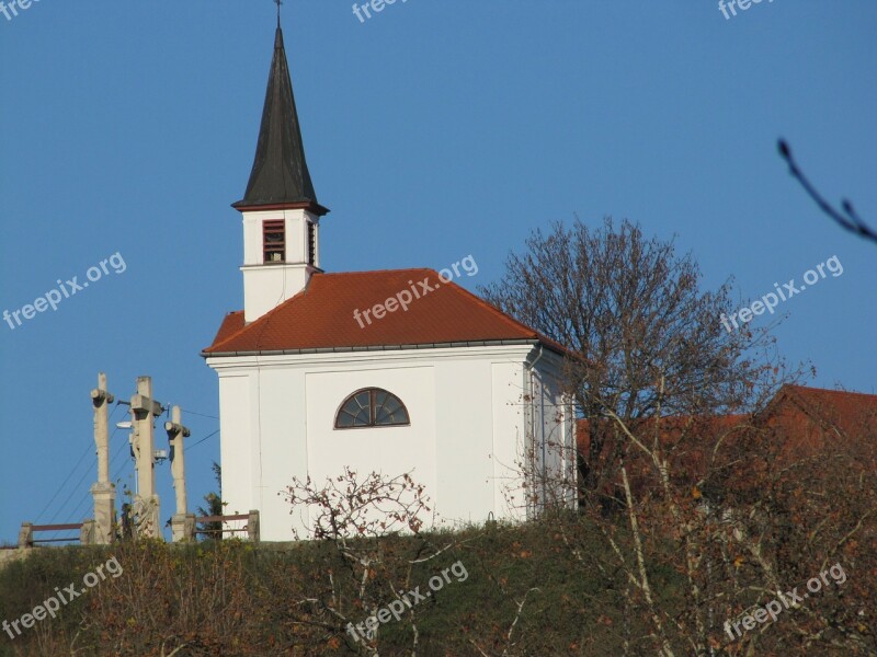 Church Cross Blue Chapel St Thomas Mount