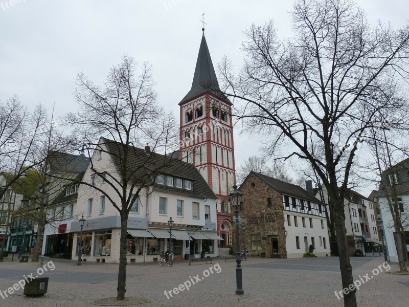 Siegburg Germany Church Space Market Winter