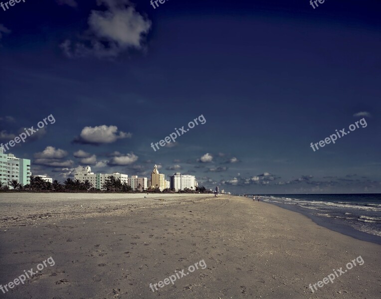 Miami Beach Florida Sea Ocean Water