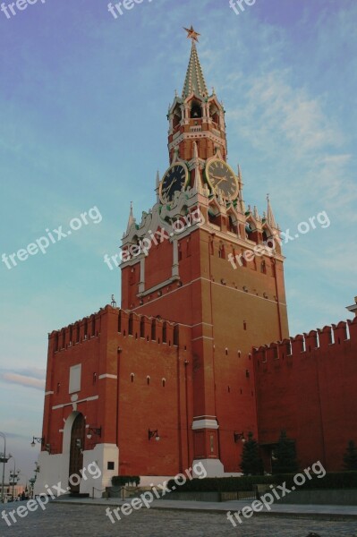 Tower Kremlin Wall Red Brick