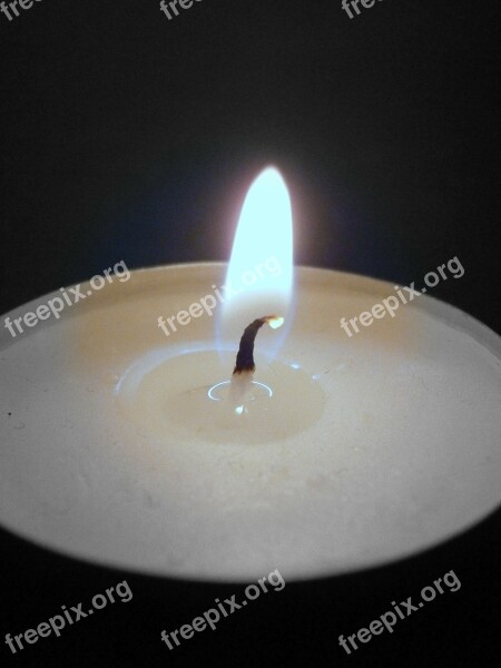 Candle Flame Wick Light Wax