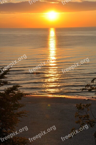 Sunset Sea The Sun Beach The Coast