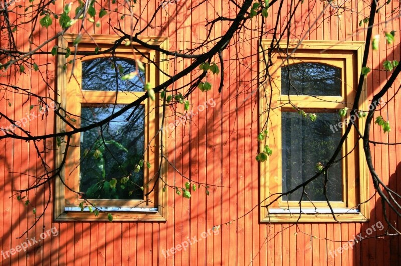 Windows Two Glass Panes Reflection