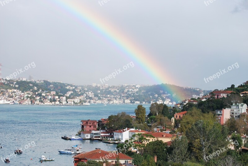 Turkey Istanbul Bosphorus Rainbow çengelköy