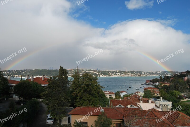 Turkey Istanbul Bosphorus Rainbow çengelköy