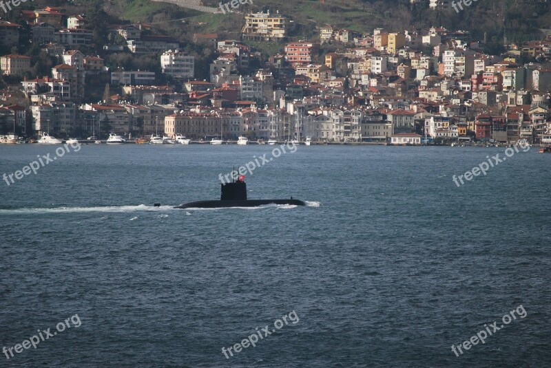 Turkey Istanbul Bosphorus U Boat çengelköy