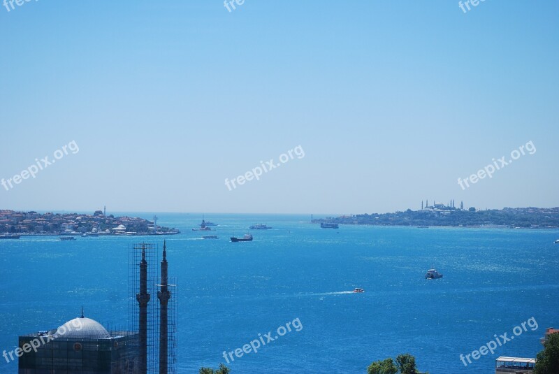 Istanbul Turkey Bosphorus Marmara Sea