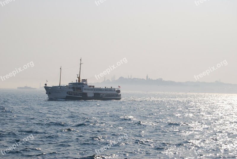 Istanbul Turkey Ferry Bosphorus Free Photos