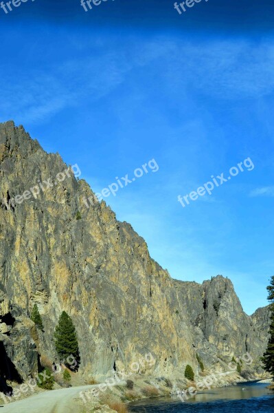 Rocks Outcropping Landscape View Nature