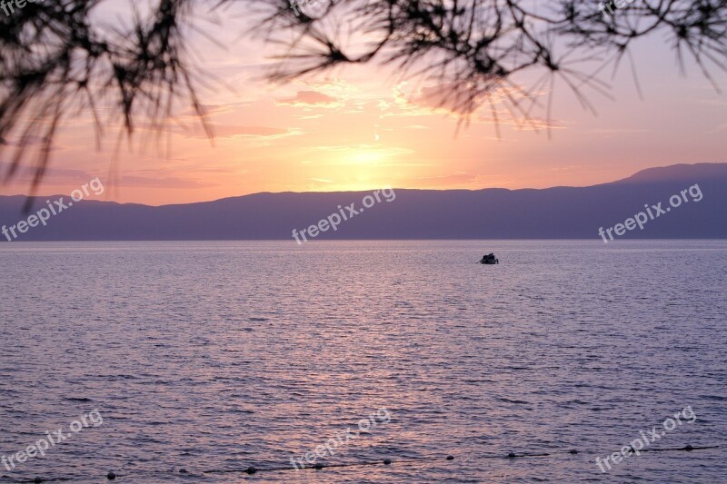 Krk Sunset Croatia Well Being Sea