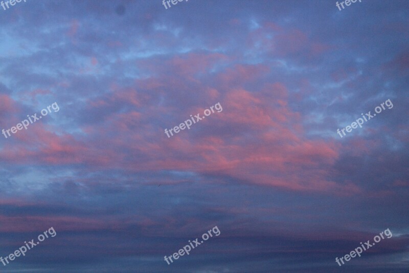 Clouds Red Thunderstorm At Dusk Clouds Form