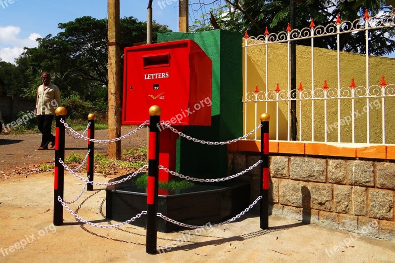 Letter Box Post Box Tv Type Red India Post