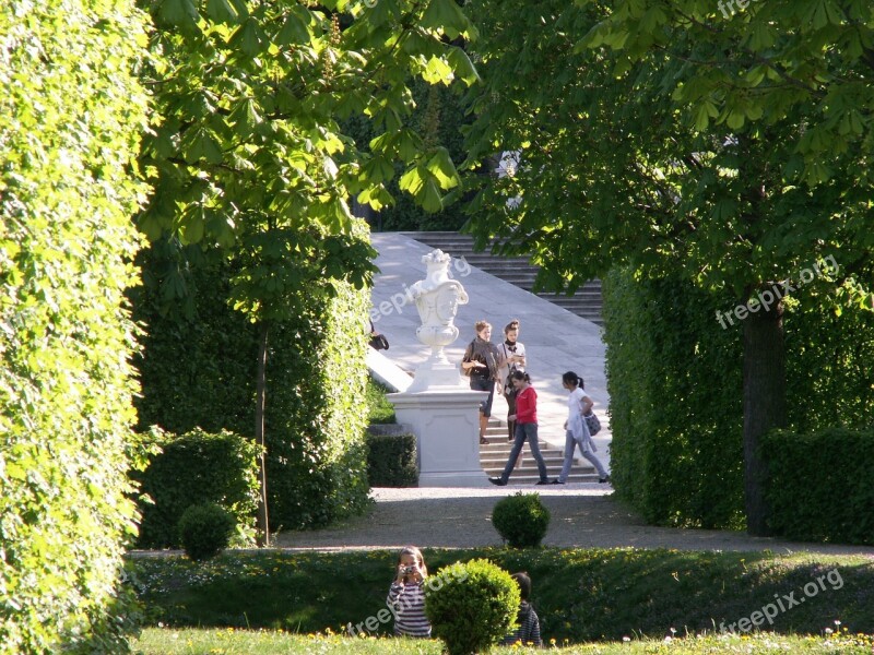 Vienna Belvedere Park Summer Austria