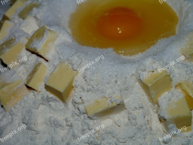 Shortcrust Pastry Egg Sugar Flour Butter