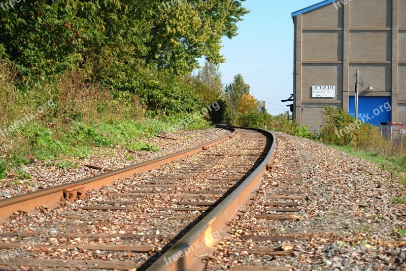 Rail Track Way Transportation Train