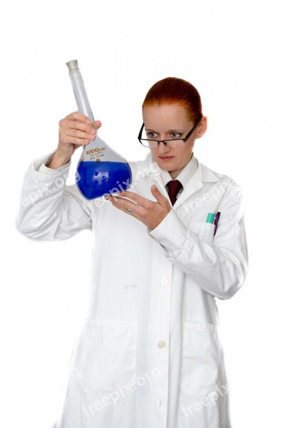 Woman Coat Girl People Laboratory