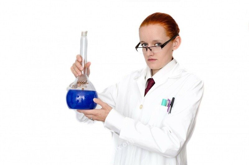 Woman Coat Girl People Laboratory