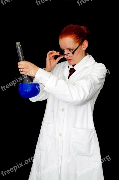 Woman Girl People Laboratory Lab