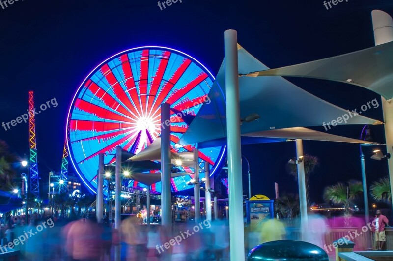 Beach Boardwalk Broadway At Beach Ferris Wheel Electric Avenue