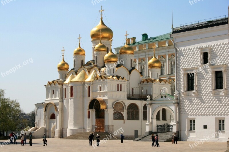 Cathedral Church White Building Golden Domes