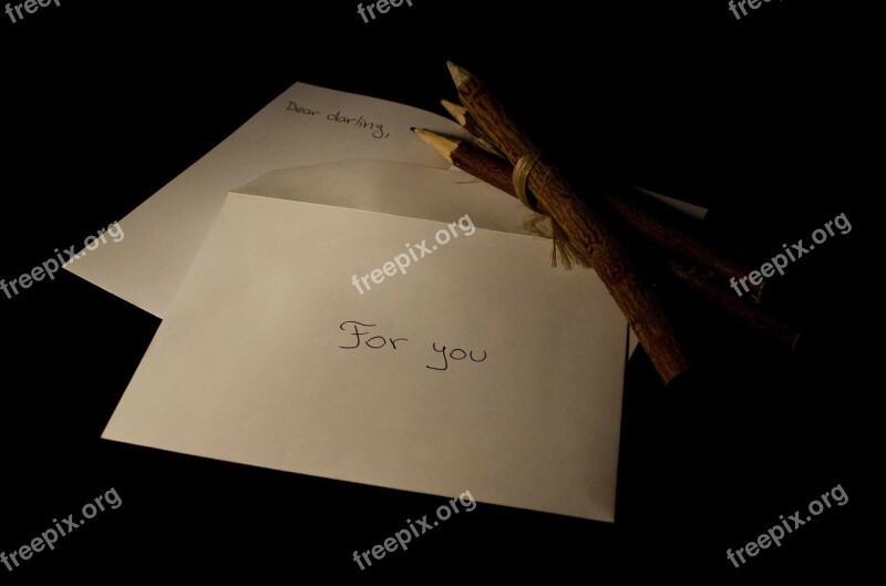 Letter Messages Love Pencils Pencil