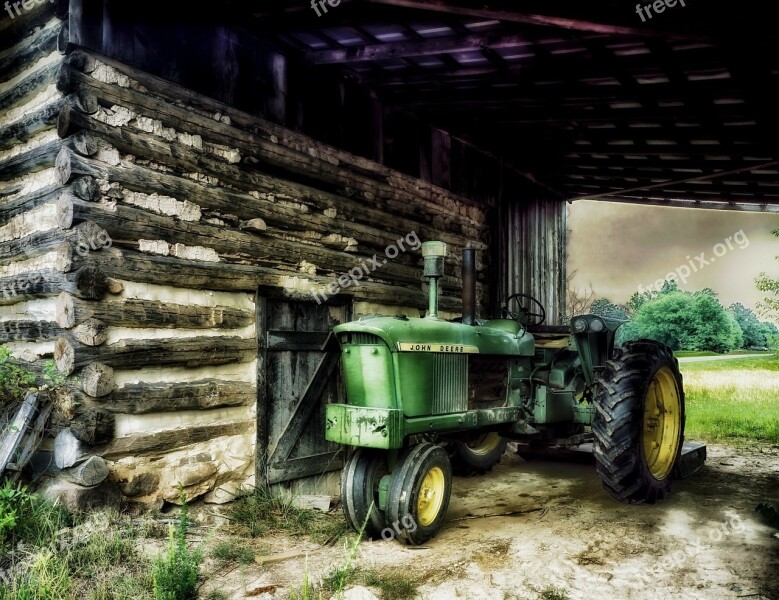 North Carolina Farm Rural Tractor Barn