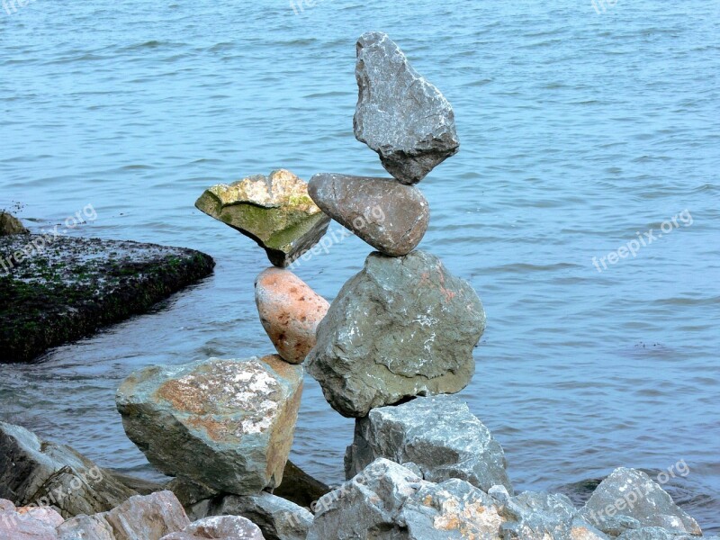 Rocks Balance Balanced Precarious Stones