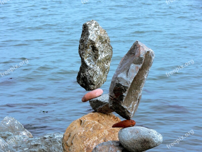 Rocks Balance Balanced Precarious Stones